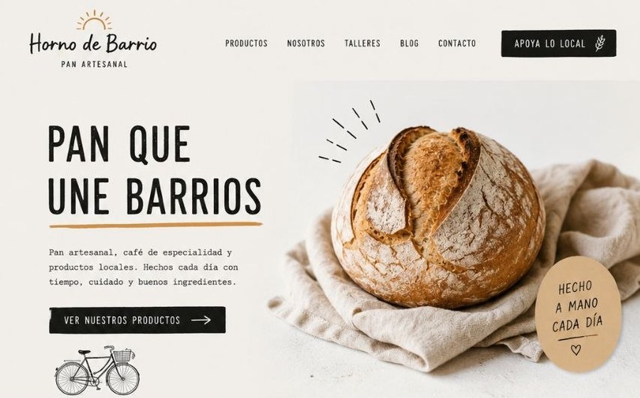 Ejemplo de web para negocio local
